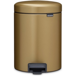 Brabantia NewIcon Prullenbak - 5 liter - Warm Brass