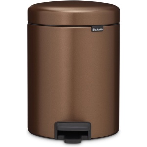 Brabantia NewIcon Prullenbak - 5 liter - Warm Bronze