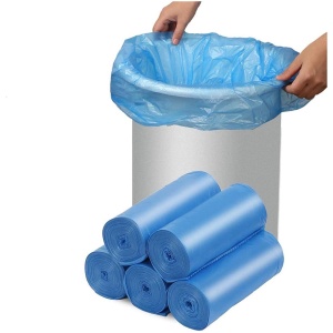 Composteerbare vuilniszakken 13-15 gallon biologisch afbreekbaar 75 stuks blauw