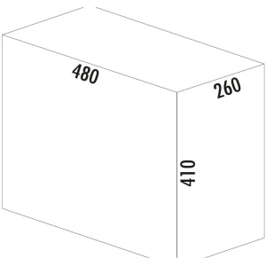 inbouw afvalbak - afvalscheidingssysteem - WESCO® Profiline Double-Boy® 410 S/300-2 -met bio-deksel - antraciet - 30L