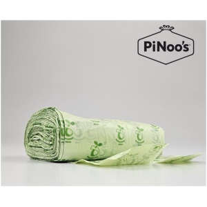 Biologisch Afbreekbare Afvalzakken 10 Liter | 100 Zakken | Handvat | BIO | 40x55 cm - Composteerbare Afvalzakjes 10 Liter, GFT Zakjes 10 Liter, Biologsiche zakjes 10L