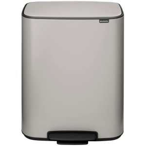Brabantia Bo Pedaalemmer 2 x 30 Liter Soft Grey