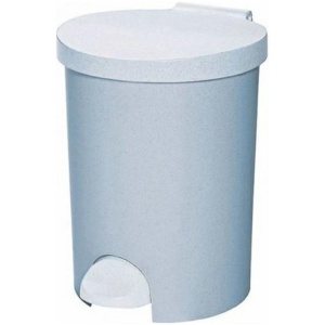 Curver Lux Serie - Prullenbak met Pedaal - 15L - Grijs - Modern Ontwerp