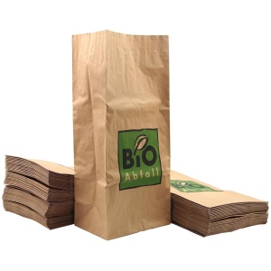 260 Composteerbare GFT Afvalzakken van Sterk Kraftpapier 15-20 Liter