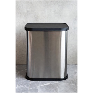 Bo Touch Afvalscheiding Prullenbak 60L - 2 x 30L Compartimenten - Soft-Touch Deksel - Fingerprint Proof RVS Look - Stil Sluitend - Keuken Afvalbak voor Scheiden van Afval - Inclusief PerfectFit Zakken - Ruimtebesparend Design Ganeey