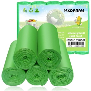 Composteerbare Vuilniszakken - Biologisch Afbreekbare Zakken - Afval Scheiden - Gemaakt van Maïszetmeel - 3 Gallon - Groen